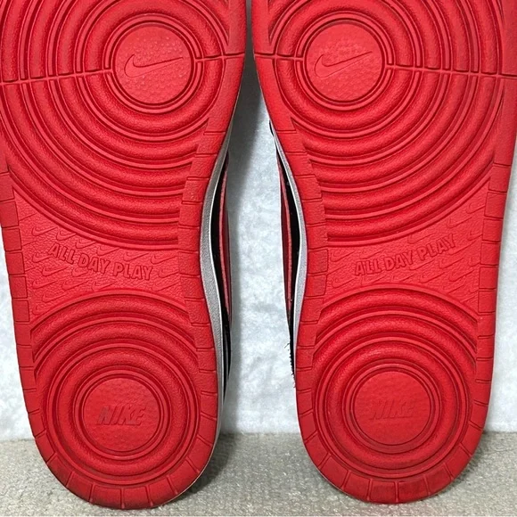 Nike Big Kids Court Borough Low 2 Black Leather Athletic Sneakers Shoes SZ 7Y - Picture 10 of 11